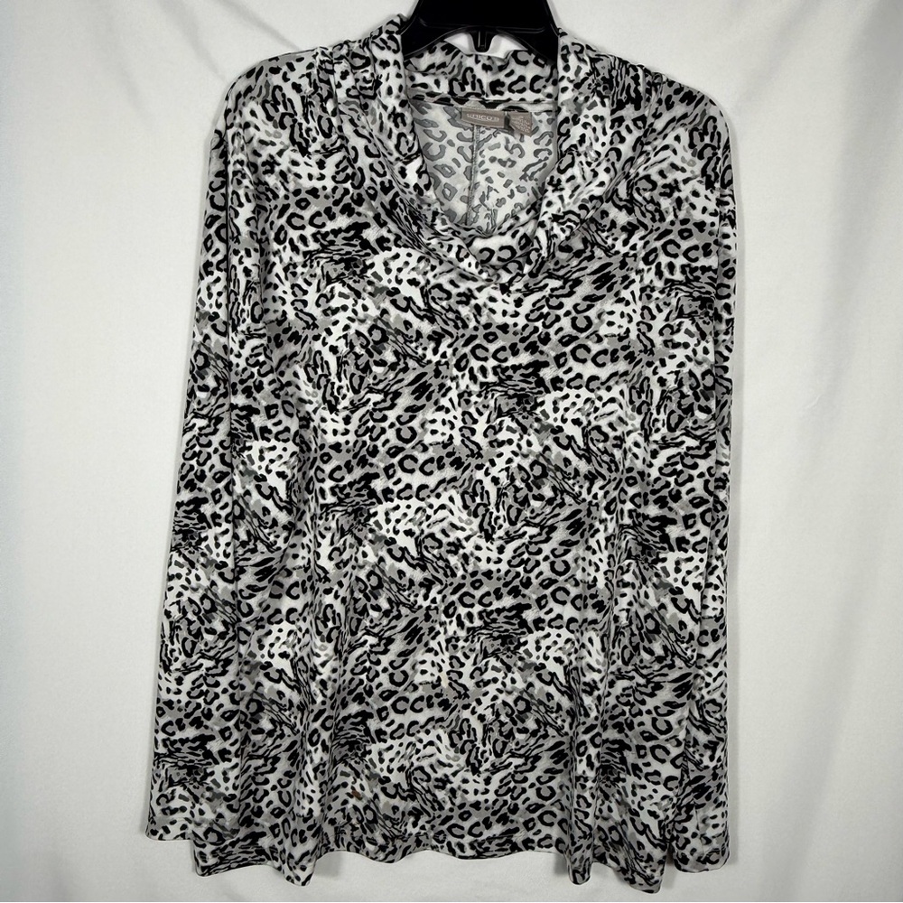 Chico’s Women’s Long Sleeve Cowl Neck Leopard Print Top.  Chico’s Size 3.  NWOT. - Picture 5 of 13